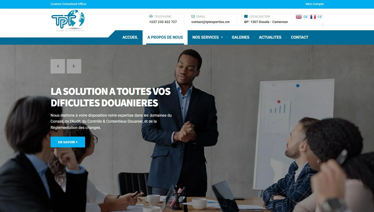 site web cabinet douane TPT Expertise TH WEB AGENCE