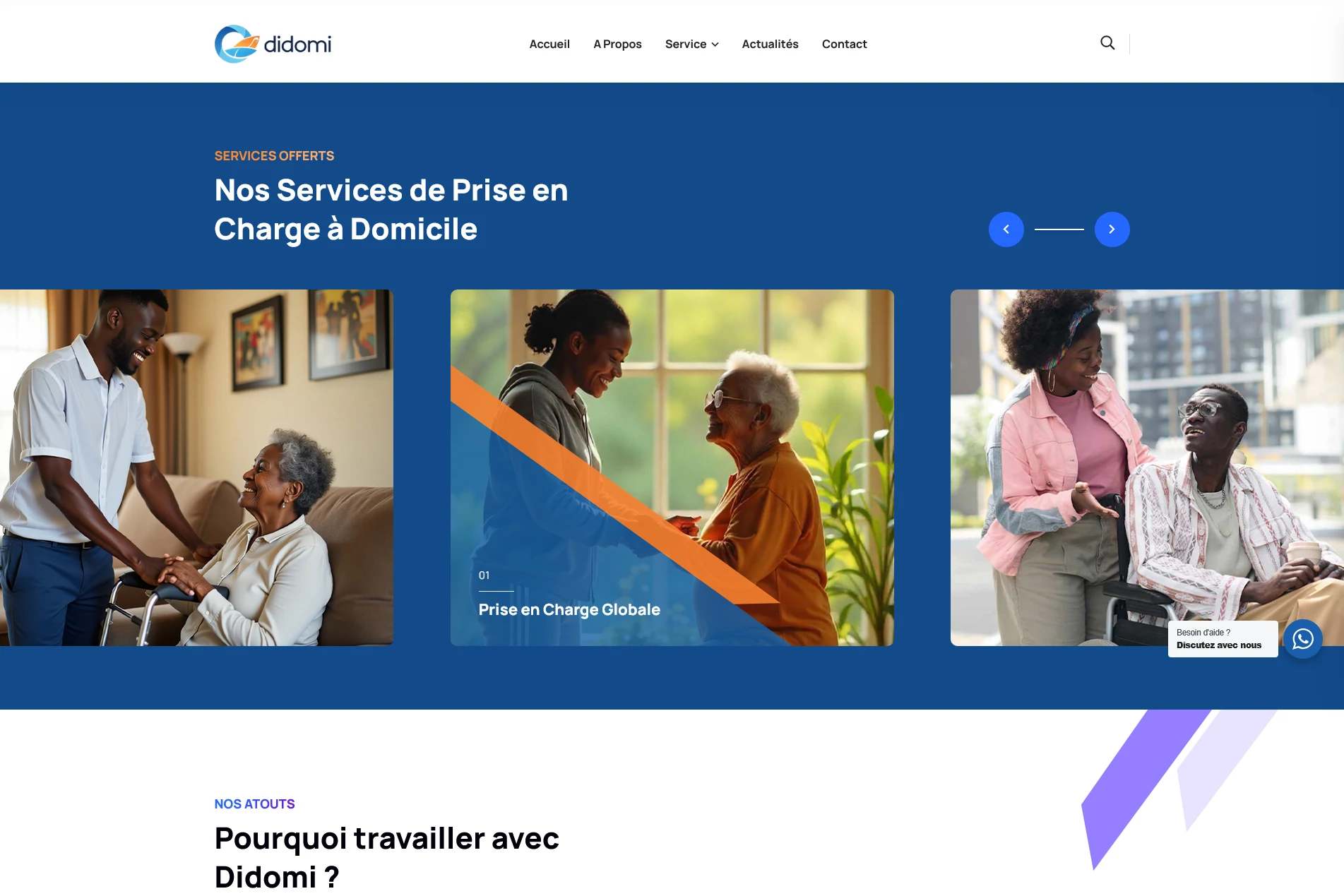 soins à domicile personnes âgées Cameroun