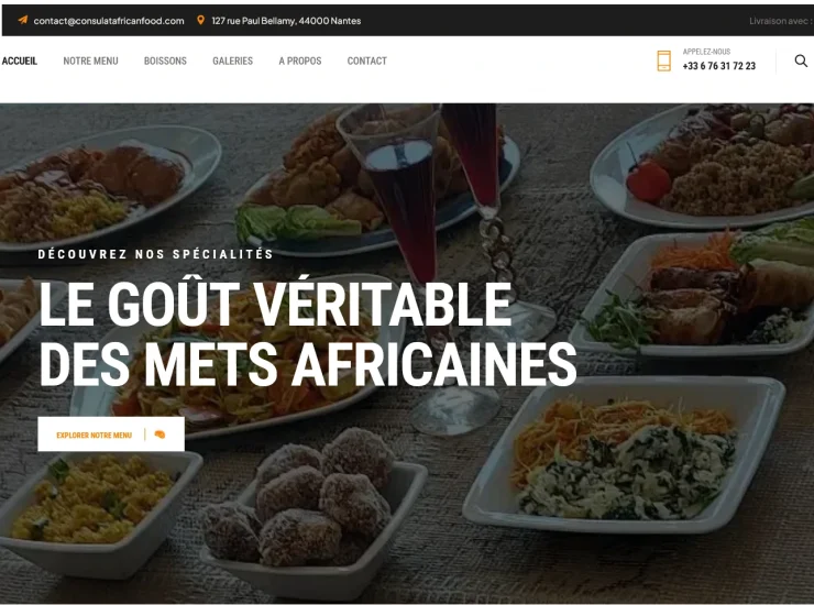 site web restaurant africain Nantes