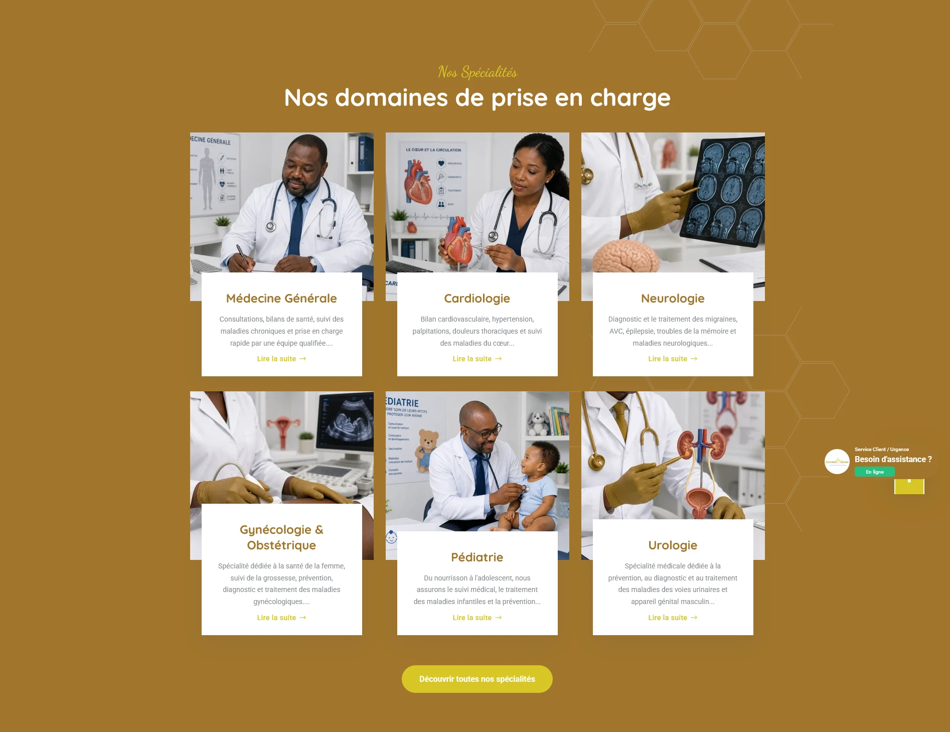 site web clinique Polyclinique Archange Douala