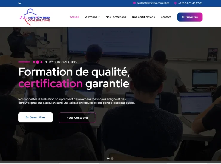 plateforme formation cybersécurité Netcyber Consulting