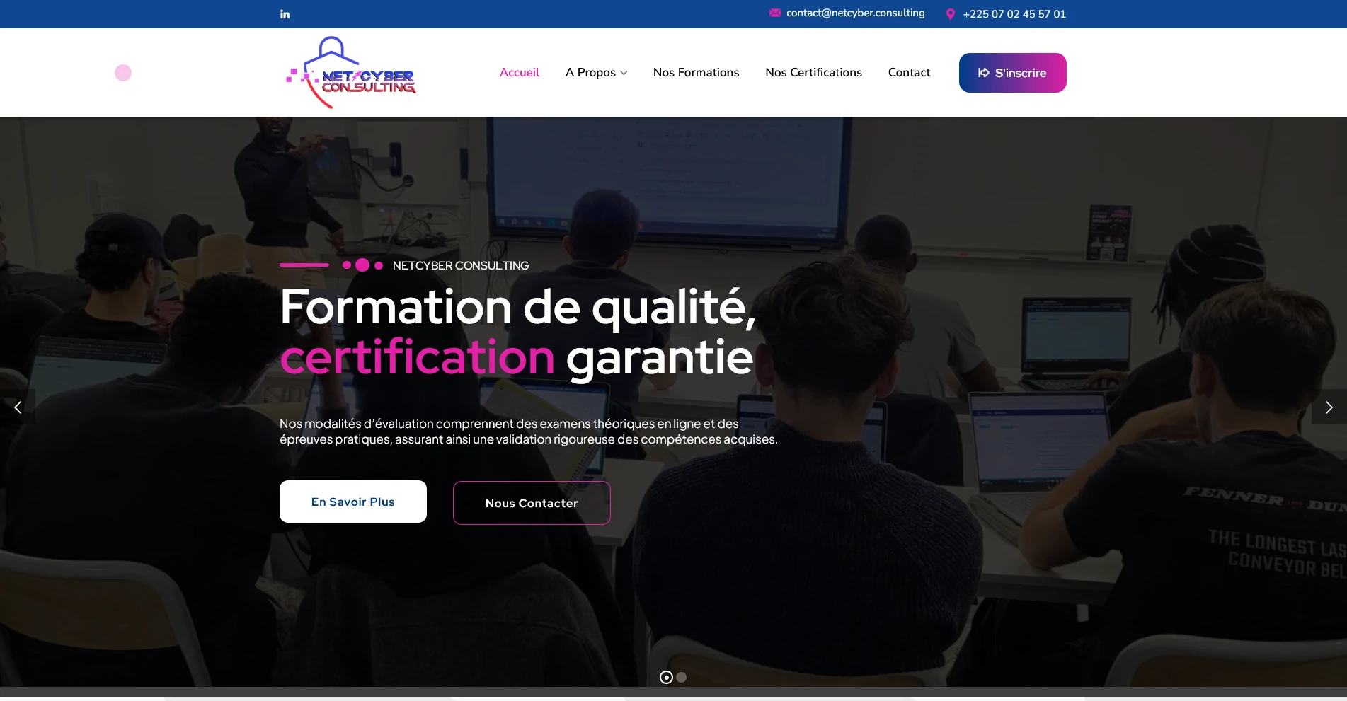 plateforme formation cybersécurité Netcyber Consulting