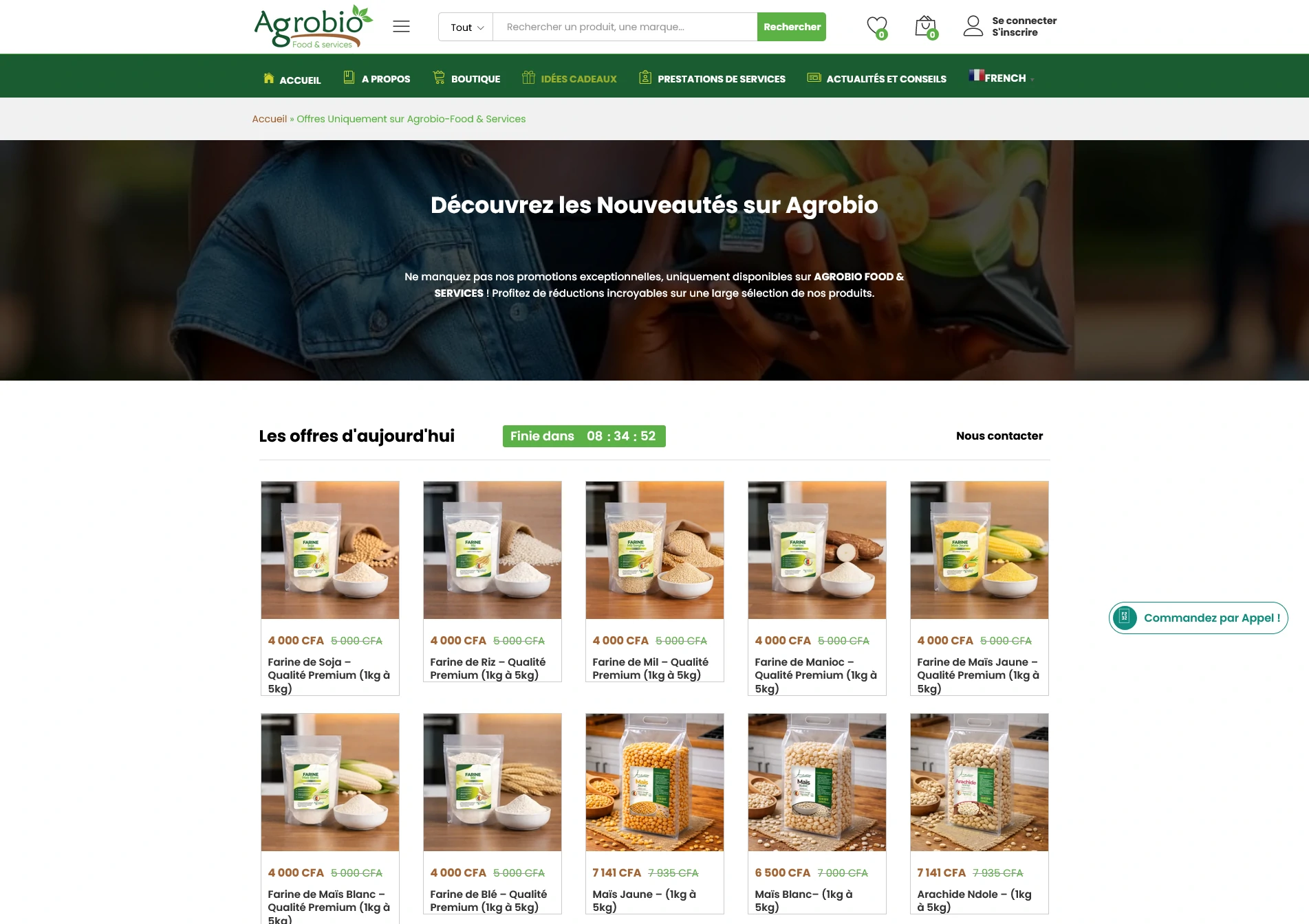 épices farines jus naturels Cameroun e-commerce