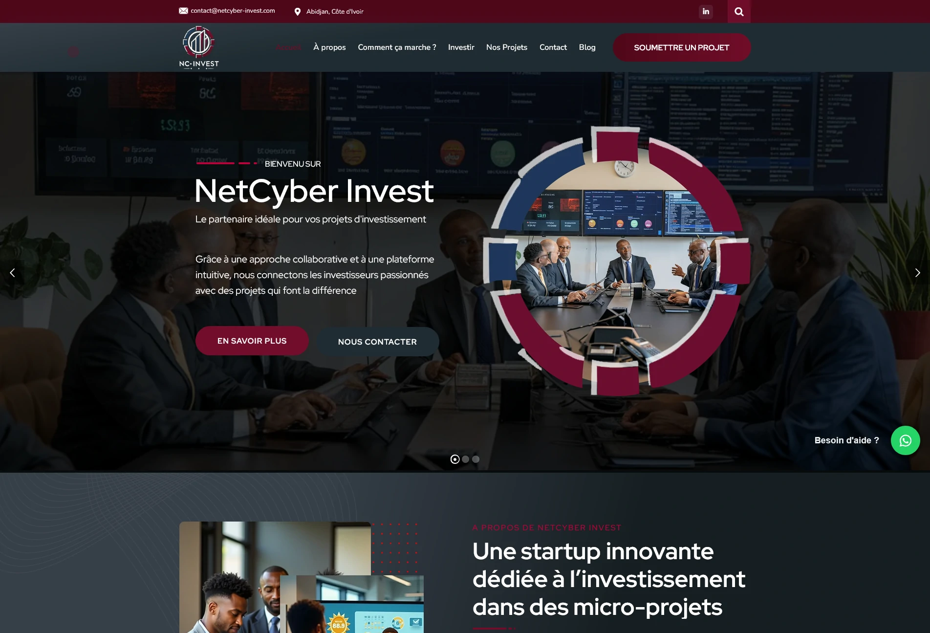 plateforme investissement micro-projets Netcyber Inves