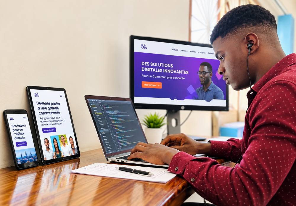 création de site vitrine au Cameroun - TH WEB AGENCE